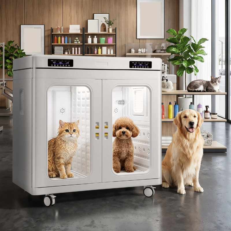 Pet Dryer Box, Professional Pet Drying 430L Dryer Box with Quiet 40dB Drying, Auto Temp & Humidity Control, Strong Airflow for Large Dogs & Cats