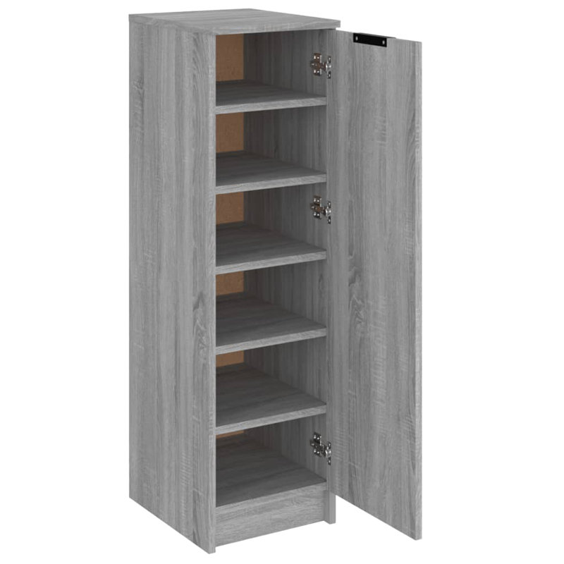 Shoe Cabinet 30x35x100 cm Engineered Wood, Grey Sonoma