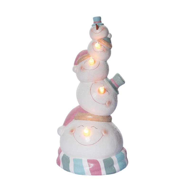 Figurine bonhomme de neige 13 po