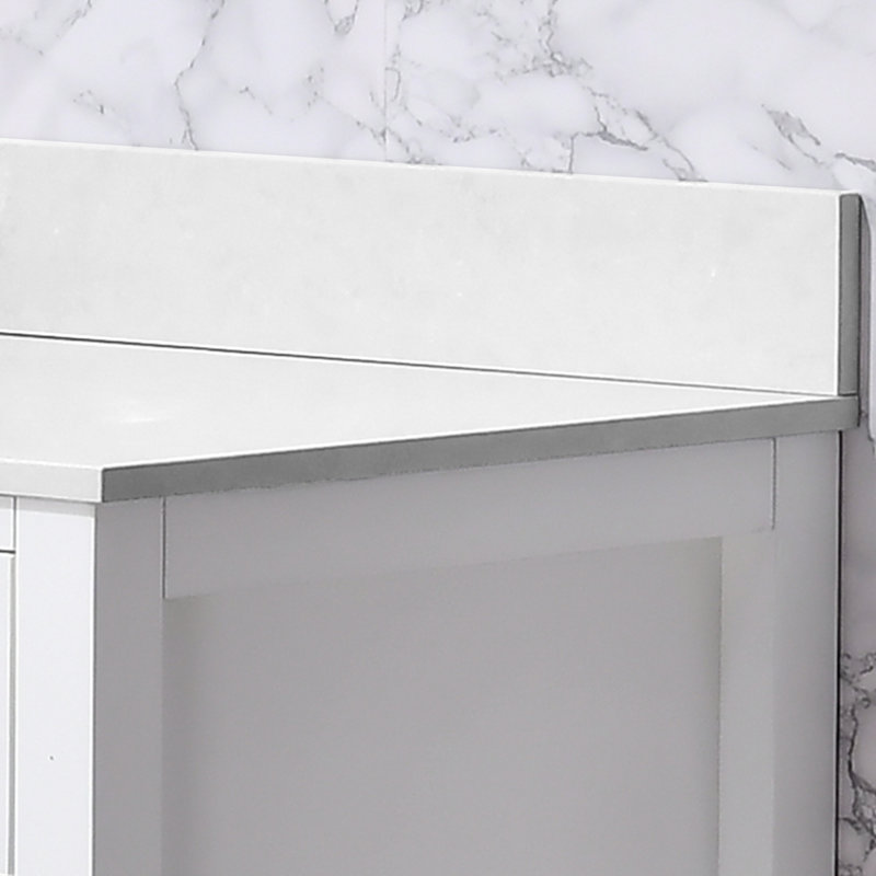 bathroom stone vanity top lightning white, White