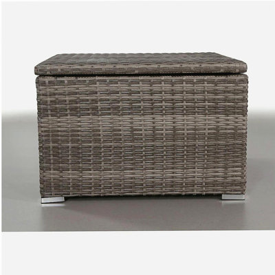 Fully assembled outdoor storage end table