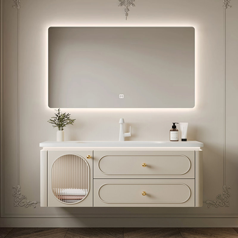 Meuble-lavabo moderne et élégant, H 19,7 po x l 55,1 po x P 21,7 po