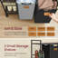 Rolling Laundry Hamper with Handles-401806524