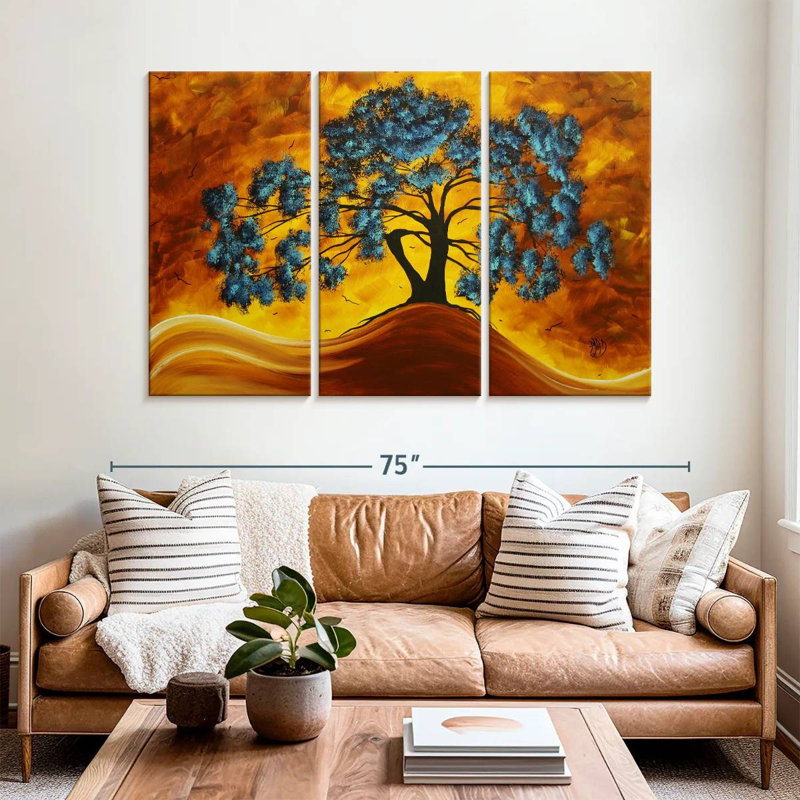Paysage de rêve en couleur, H 42 po x l 65 po