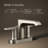 Kohler Hint Centerset 4 inch Bathroom Faucet with Pop-Up Drain Assembly, 2-Handle Bathroom Sink Faucet, 1.2 gpm-85026383