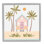 «Tropical Summer Paradise Beachside House Palm Trees» par Nina Muis Surface Design - Peinture