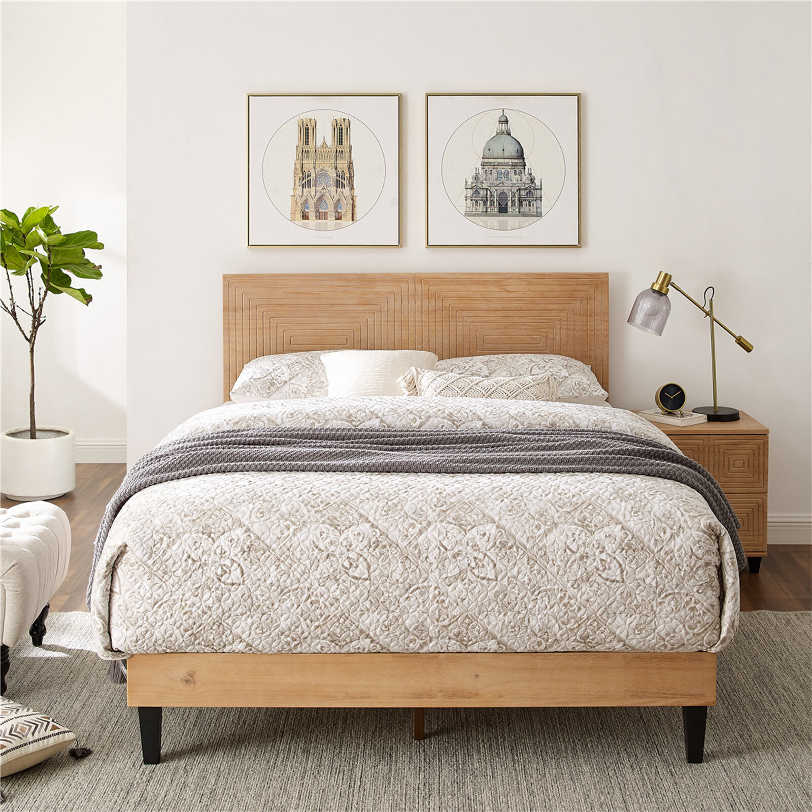 George Oliver Davari Platform Bed & Reviews | Wayfair