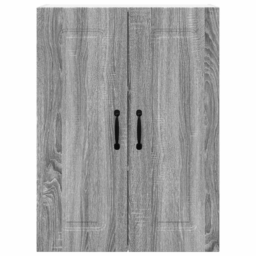 vidaXL Kalmar 2 Door Wall Kitchen Cabinet - Grey - Wood - Image 2