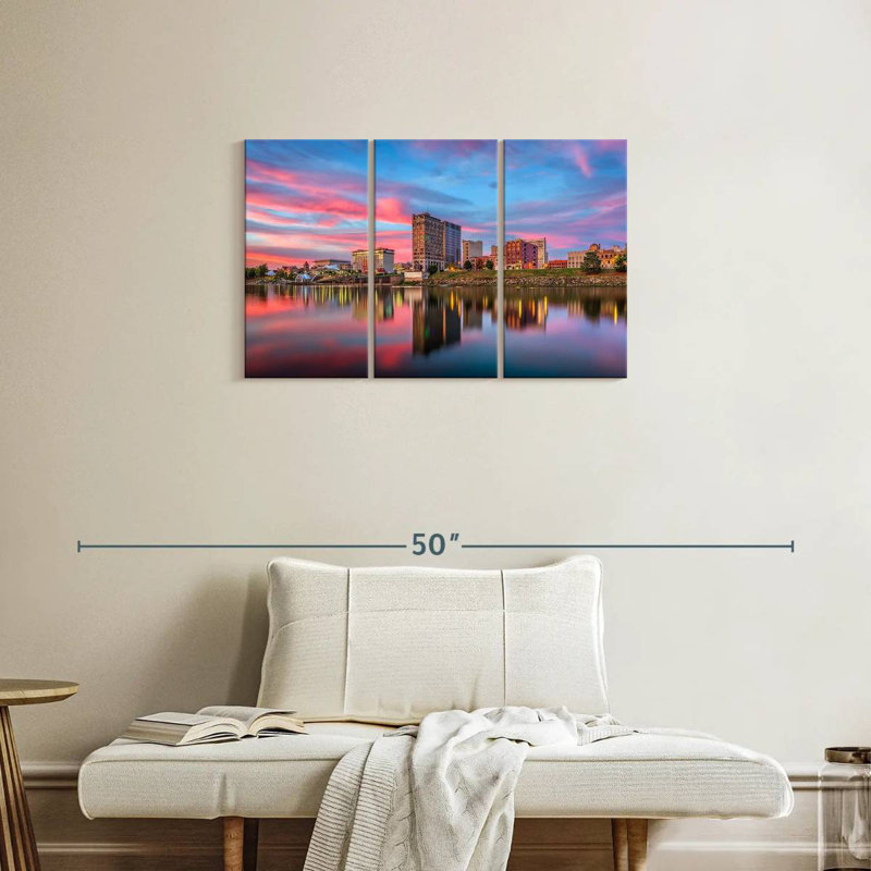 Rorry Charleston River Skyline, 20" H x 33" W