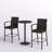 Ariez 2 - Person Metal Patio Dining Set with Extendable Round Table