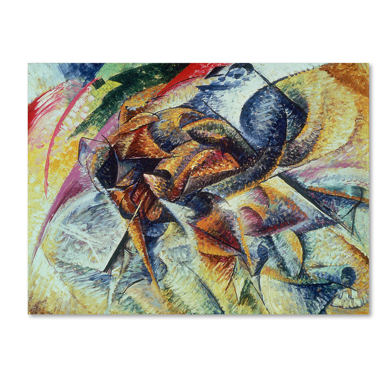 Colorful Abstract Canvas Print in Wooden Frame, 24" x 32"