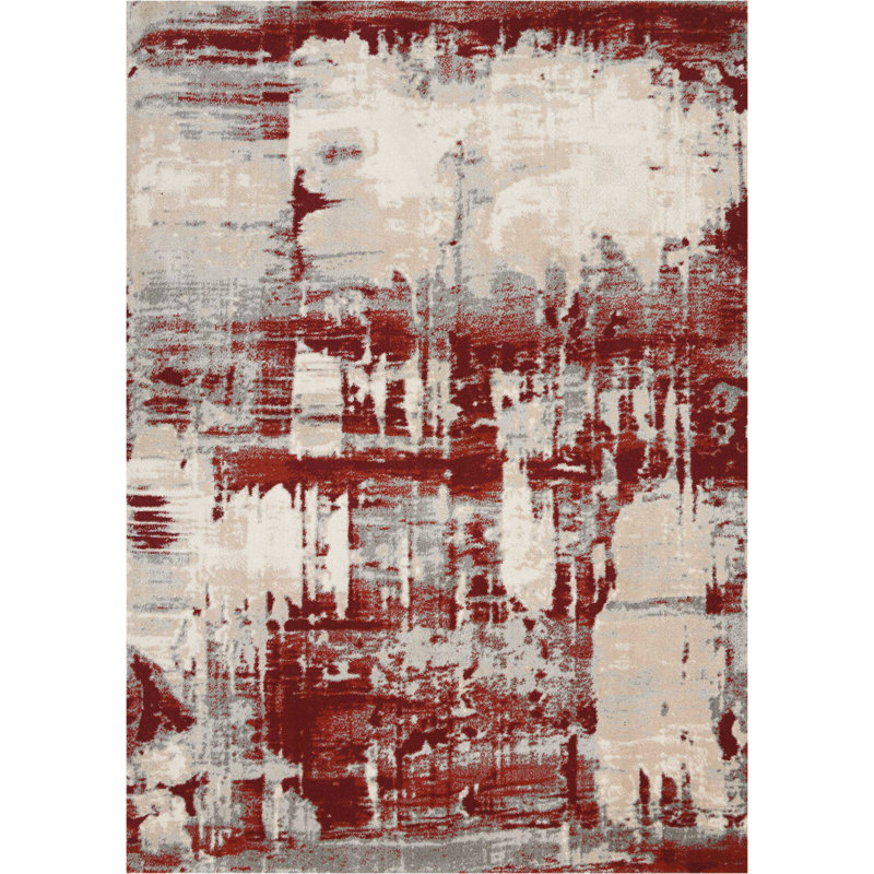Tapis ivoire moderne moderne, Rectangle 9 pi 3 po x 12 pi 9 po