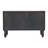 Solid Wood Arno Shoe Storage Unit,Black,2-Drawers,1-Shelf