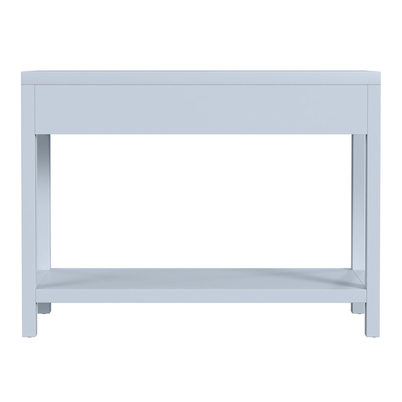 Nora 2 Drawer Console Table, Light Blue