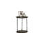 Ensemble de table rustique de style rustique 3 pièces 1 table basse 2 tables de bout décoratives à deux niveaux avec rangement brun foncé-1496518609