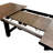 Isaac Transitional Medium Oak Wood Dining Table Seats 6