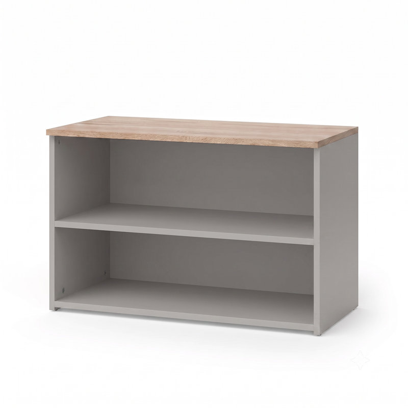 Caterino Unfinished with Fireplace Included, Grey and Sonoma Oak