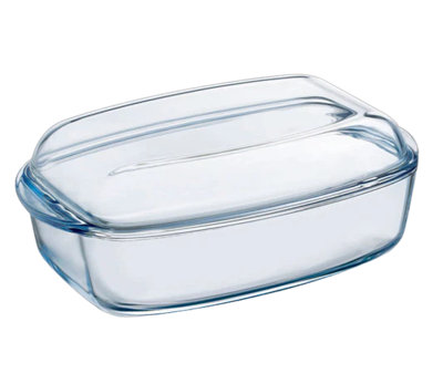 PyrexÂ® 4 in 1 Collection Rectangular Casserole Base + Lid Glass