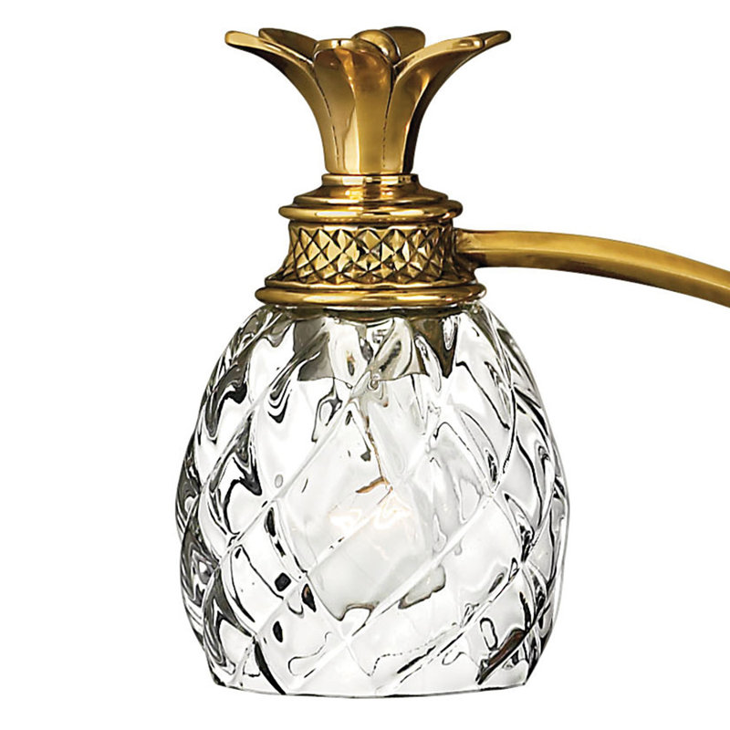 Plantation 4-Light Vanity Light, Burnished Brass