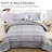 3-Piece Reversible Boho Triangle Striped Comforter Set Down Alternative Soft Microfiber Bedding-122494888-122494893