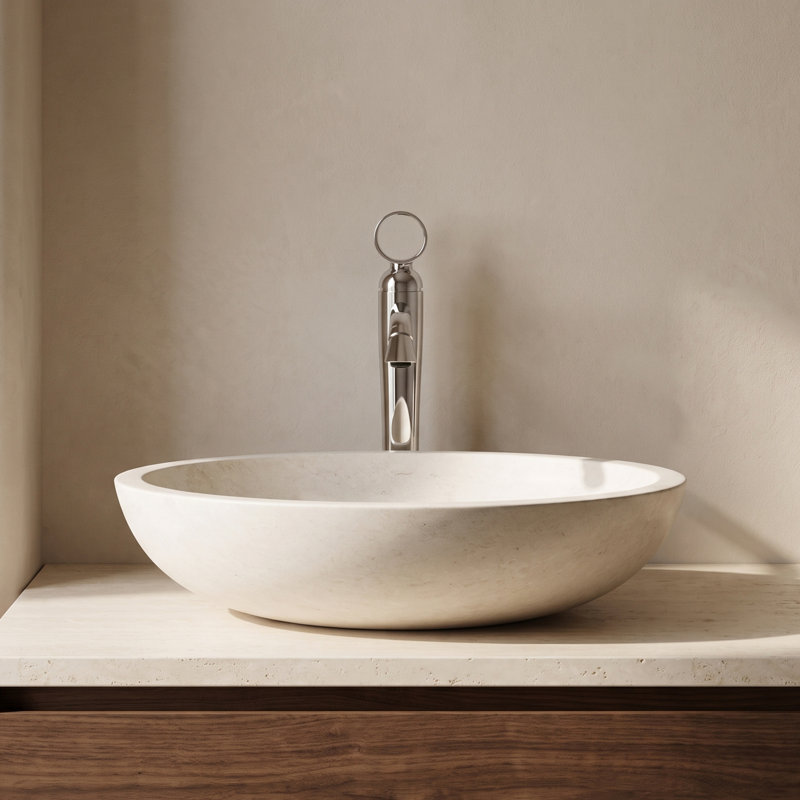 Opera Vessel Sink Bathroom Faucet with Drain Assembly, Polished Chrome