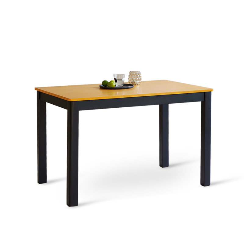 Table de salle à manger Davron, Chêne / noir