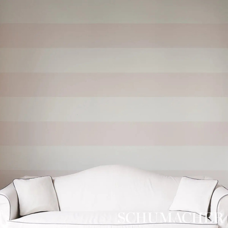 Baxter Stripe Wallpaper, Blush