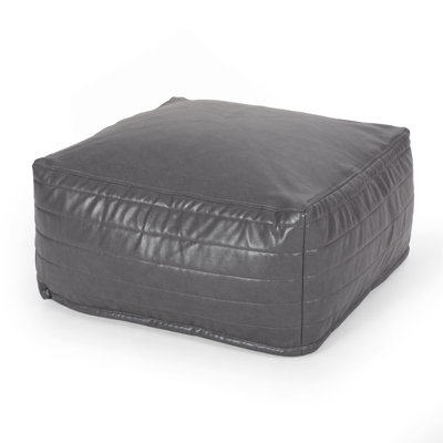 Repose-pieds rectangulaire en similicuir Bambo (un seul repose-pieds)