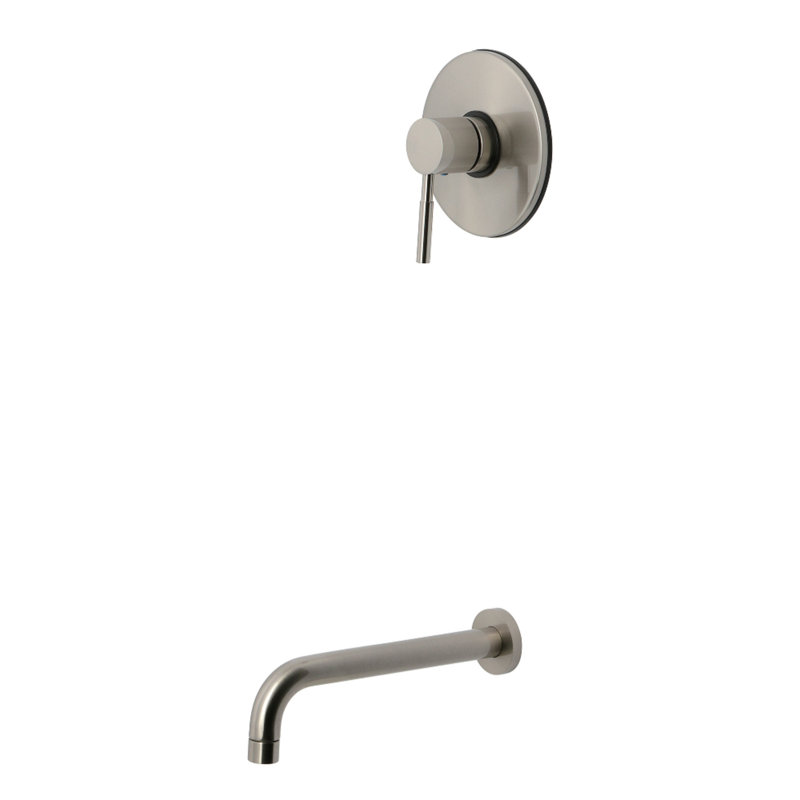 Kingston Brass Concord Single-Handle Pressure Balanced Tub Faucet, Brushed Nickel