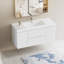 Meuble-lavabo flottant avec lavabo et meuble-lavabo-268275556