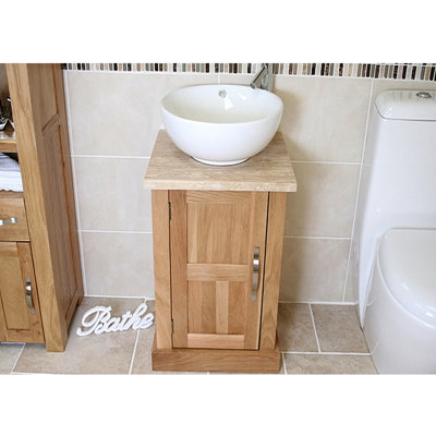 Desirae 500mm Single Bathroom Vanity with Vessel Ceramic Basin