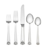 Trianon 5 Piece Sterling Silver Flatware Set, Service for 1