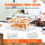2-Tier Countertop Pastry Display Case Storage Acrylic with Removable Adjustable Shelves and Dual Door Access for Baked Goods