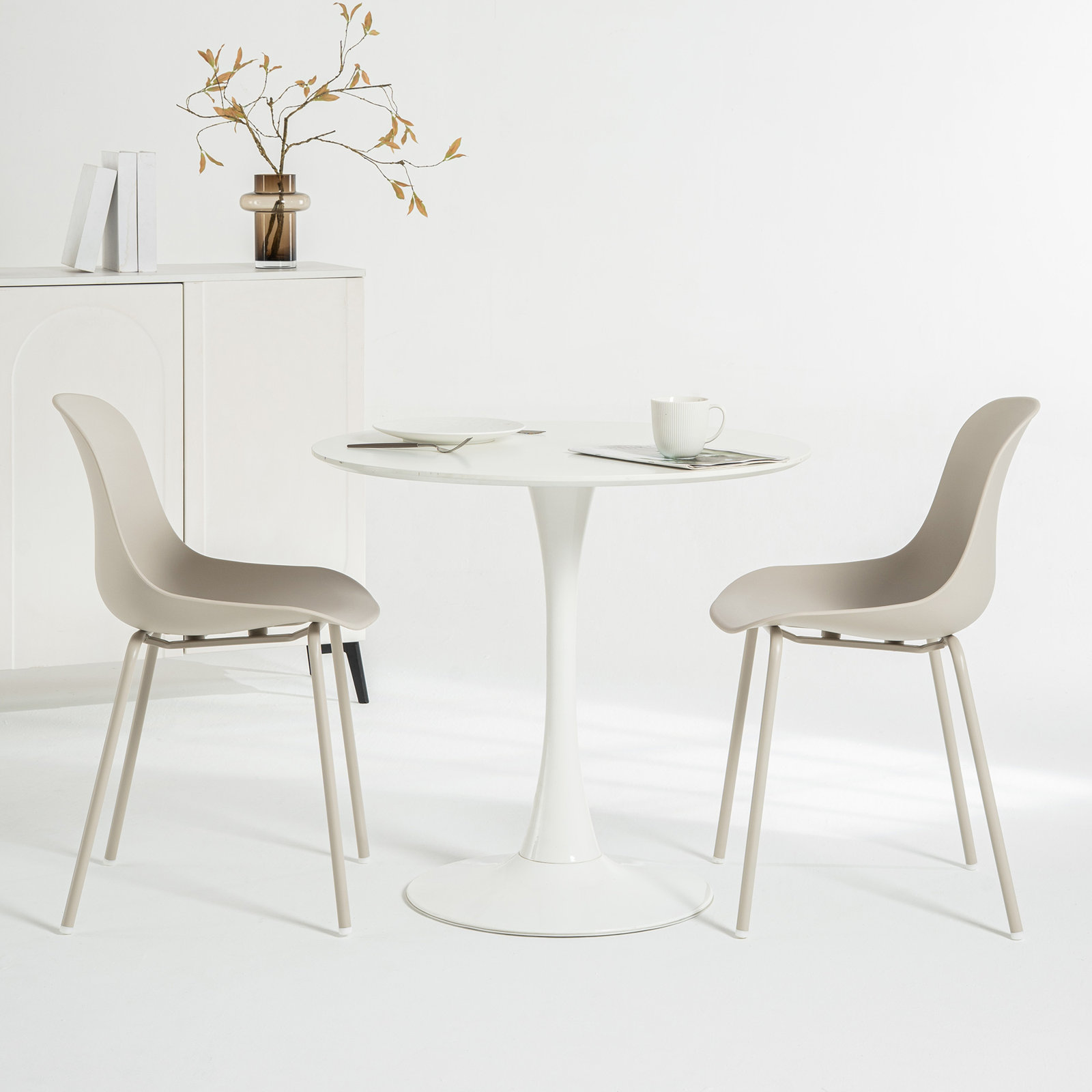 Meli Dining Chair, Cream