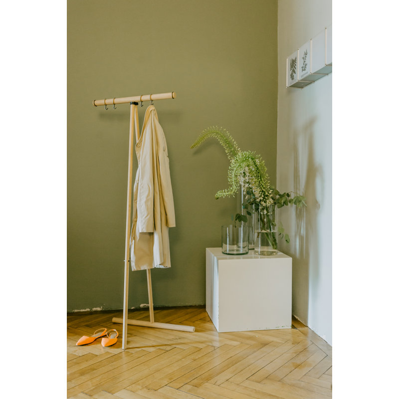 Marriyah Solid Wood Freestanding Coat Rack