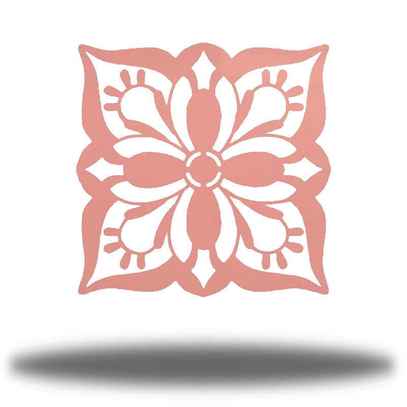 Décoration murale mandala Blossom, Rose, H 24 po x l 24 po x P 0,06 po