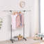 Priebe Adjustable Rolling Clothing Rack