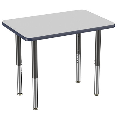 Rectangle T-Mold Adjustable Height Activity Table