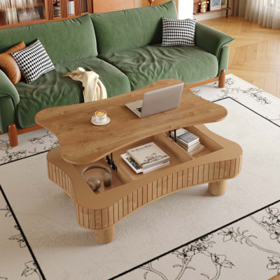 Table basse à plateau relevable