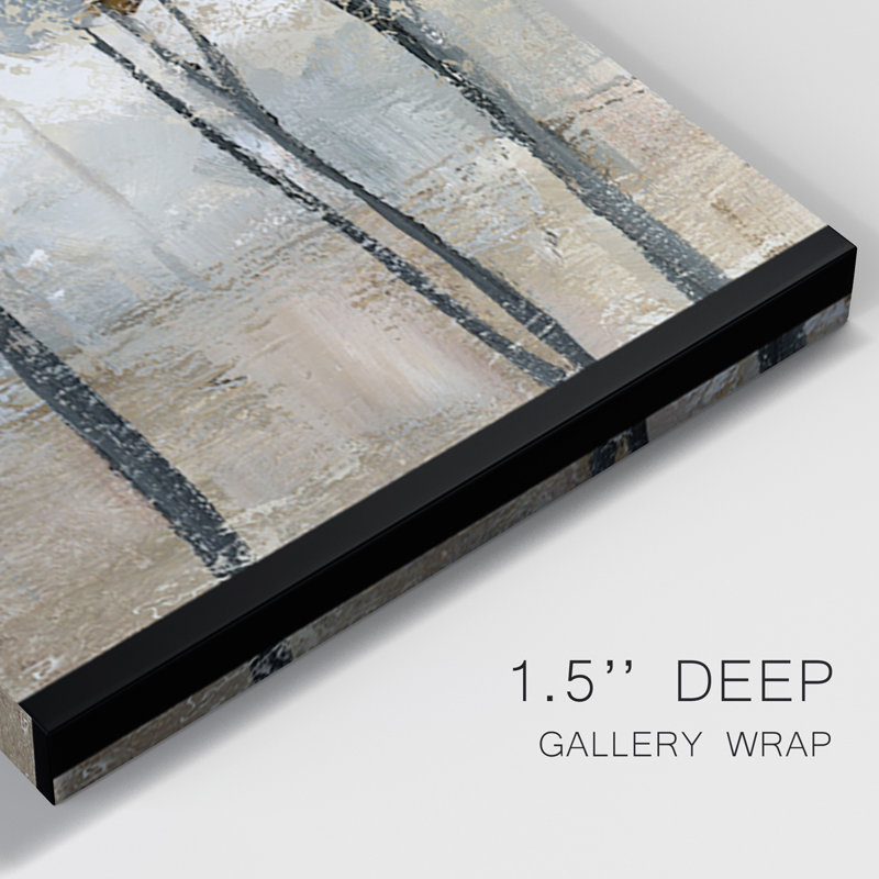 Trees of Copper Mountain - Toile tendue avec châssis de qualité supérieure - Prêt à être accroché, H 27 po x l 54 po x P 1 po