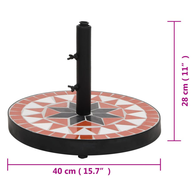 Aldermary 13.4kg Cast Iron Free Standing Umbrella Base