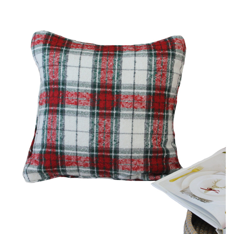 Coussin 18 po x 18 po Tartan
