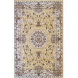 Gold Oriental Rug by , Luxurious and Elegant Area Rug for Enhancing the Sophistication of Your Living Room, Bedroom, Office, or Home Décor