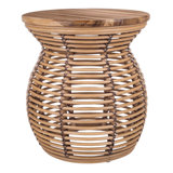 Bechtel Solid Wood Top End Table