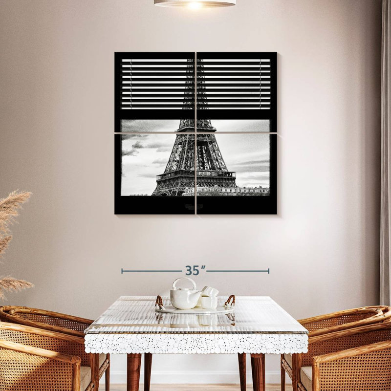 Nicci Eiffel Through The Blinds, 38" H x 38" W
