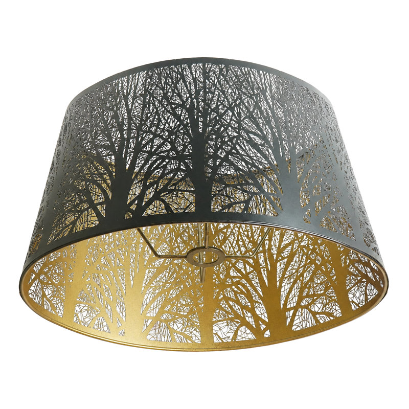21.59 cm H Cylinder Lamp Shade ( Clip On ), black