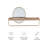 Metal Flat Mirror with Shelves-1727019368