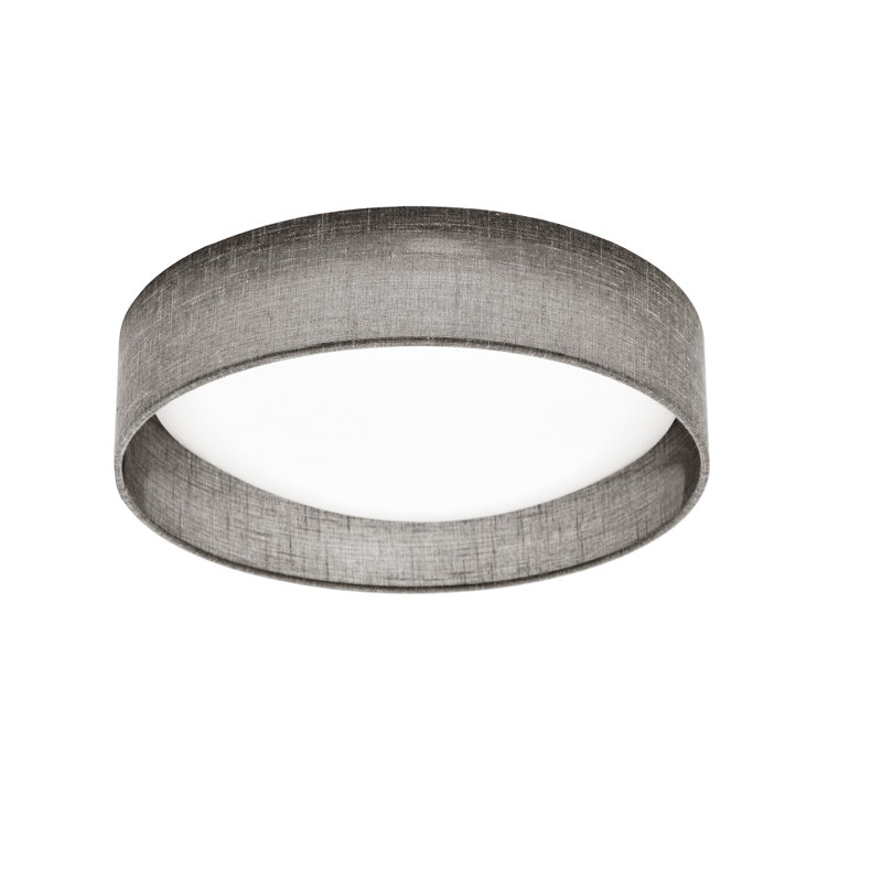 Plafonnier encastré cylindrique simple à 1 lumière DEL 11 po, Gris