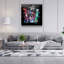Superbe peinture décorative en verre trempé 23,6 po x 23,6 po | 100% verre trempé, épaisseur: 0,16 pouce | Impression UV pour des couleurs éclatantes | Art mural parfait pour la décoration de la maison ou du bureau, design moderne et élégant-2040149702