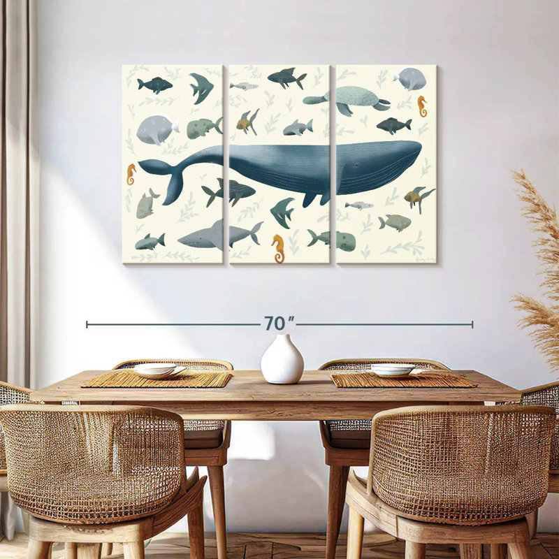 Brampt Sea Animals, 36" H x 57" W
